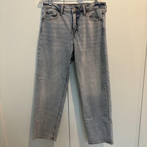 Old Navy Jeans Womens 10 Blue High Rise OG Loose Secret Smooth Pockets Denim - Picture 3 of 11